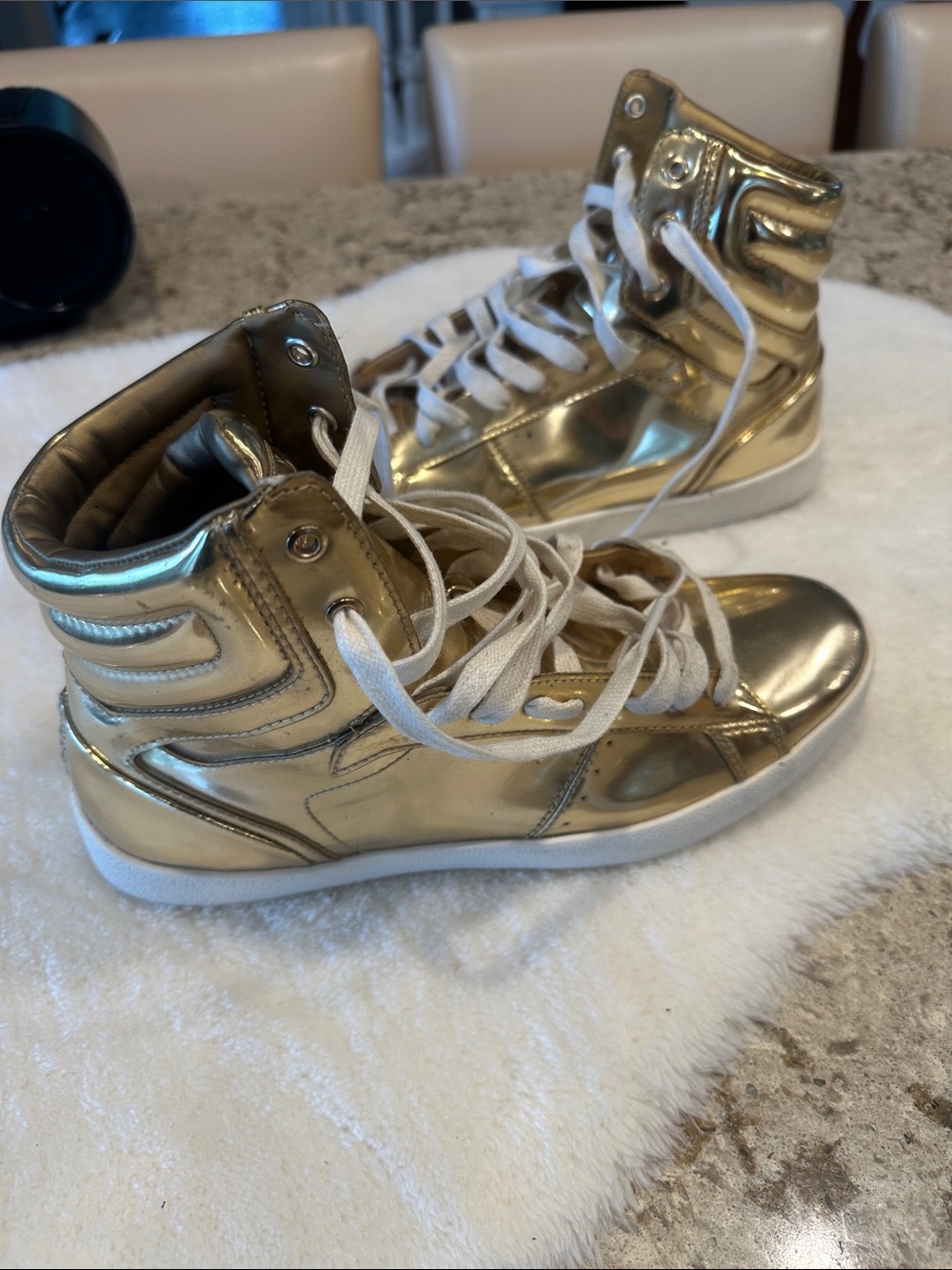Zara man gold high tops